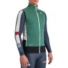 Разминочная безрукавка Sportful Apex Vest 2024 елово-зелёная с белым